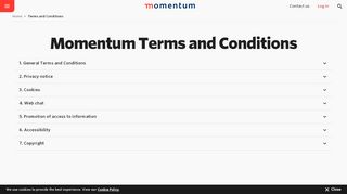 
                            4. Your profile - Momentum