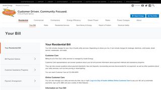 
                            4. Your Residential Bill - Austin Energy