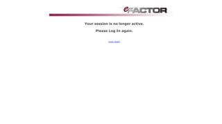 
                            9. Your session is no longer active. - eFactor Login