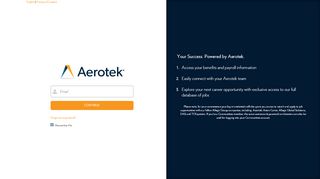 
                            6. Your Success. Powered by Aerotek. - Aerotek Login Page