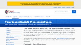 
                            10. Your Texas Benefits Medicaid ID Card | Texas Health …