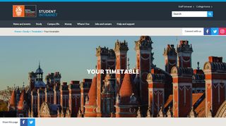 
                            8. Your timetable - Royal Holloway Student Intranet