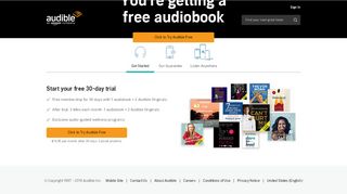 
                            2. You're Getting a Free Audible Book | Audible.com