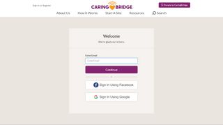 
                            3. You're Invited to Visit a CaringBridge Website | Sign in ...