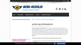 
                            9. yourfone Login und Kundenbereich - mobil-helden.de