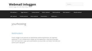 
                            8. yourhosting | Webmail inloggen