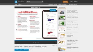 
                            7. yourKONECRANES.com Customer Portal - SlideShare