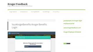 
                            5. YourKrogerBenefits-Kroger Benefits Login