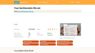 
                            3. Your.liechtenstein-life.net: Login - Easy Counter