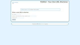 
                            8. YOURLS — Your Own URL Shortener | https://rjpredir.com/