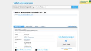 
                            5. yourmandsshares.com at WI. yourmandsshares.com - Website Informer