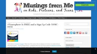 
                            5. #Yoursphere Is FREE and a Sign Up Code YSMC …