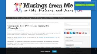 
                            7. Yoursphere Test Drive Mom: Signing Up …