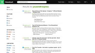 
                            9. Yousendit Express - Free downloads and reviews  …