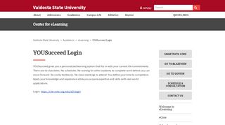 
                            6. YOUSucceed Login - Valdosta State University
