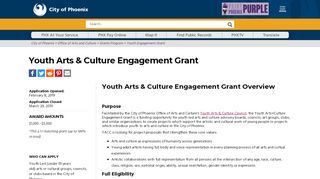 
                            7. Youth Engagement Grant - City of Phoenix