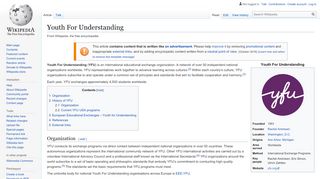 
                            6. Youth For Understanding - Wikipedia