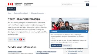 
                            3. Youth jobs and internships - Canada.ca