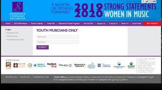 
                            6. Youth Musicians Only – The Springfield Symphony Orchestra