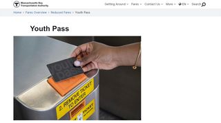 
                            2. Youth Pass | Reduced Fares | MBTA - MBTA.com