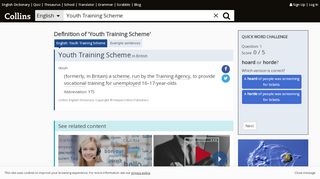 
                            9. Youth Training Scheme definition and meaning | …