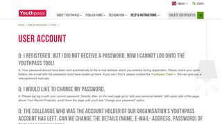 
                            6. Youthpass - User account