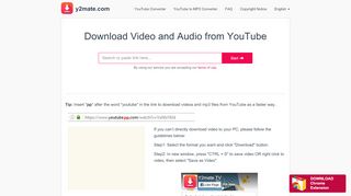 
                            1. YouTube Downloader - Download Video and Audio from YouTube