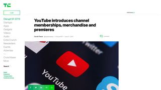 
                            7. YouTube introduces channel memberships, merchandise and ...