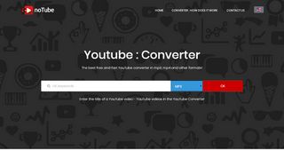 
                            9. YouTube MP3 and YouTube MP4 free video converter - noTube