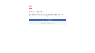 
                            1. You've run out of data. - Facebook