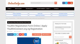 
                            2. YouWin Registration Form Online | Apply YouWinConnect.org ...