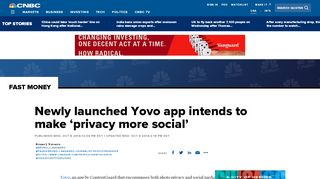 
                            2. Yovo app from ContentGuard launches, makes privacy social