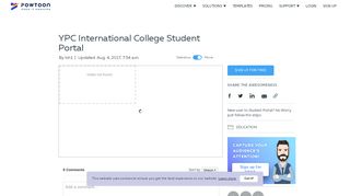 
                            3. YPC International College Student Portal - Powtoon