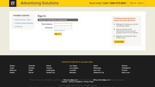 
                            5. YP.COM Payment Center: Sign In