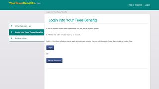 
                            1. YTBLoginWizard - Your Texas Benefits