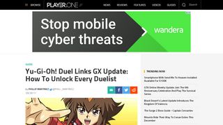 
                            9. Yu-Gi-Oh! Duel Links GX Update: How To Unlock Every Duelist ...
