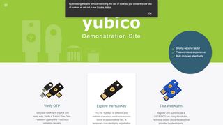 
                            8. Yubico demo website