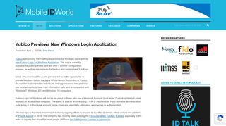 
                            7. Yubico Previews New Windows Login Application - Mobile ID World