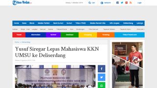 
                            9. Yusuf Siregar Lepas Mahasiswa KKN UMSU ke Deliserdang - Tribun ...