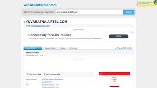 
                            4. yuvaratna.airtel.com at WI. airtel Yuvaratna - Website Informer