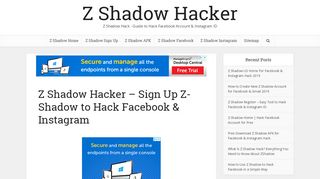 
                            1. Z Shadow Hacker - Sign Up Z-Shadow to Hack Facebook ID ...