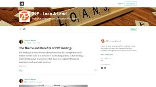 
                            6. Z2P - Loan & Lend – Medium