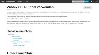
                            8. Zabbix SSH-Tunnel verwenden – freie Dokumentation