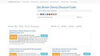 
                            9. Zac Brown Zamily Discount Code - getsetcoupon.com