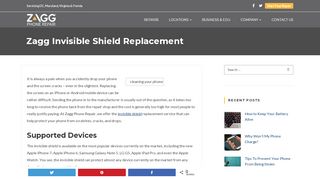 
                            11. Zagg Invisible Shield Replacement - Zagg Phone Repair