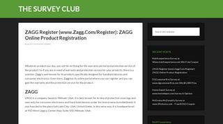 
                            6. ZAGG Register (www.Zagg.Com/Register): ZAGG Online Product ...