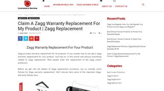 
                            8. Zagg Warranty Replacement for Zagg Products | Zagg Replacement