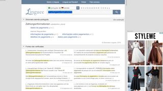 
                            6. Zahlungsinformationen - Tradução em português – Linguee