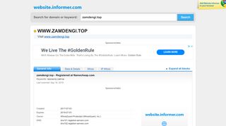 
                            2. zamdengi.top at WI. zamdengi.top - Registered at Namecheap ...