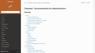 
                            1. Zammad - Documentation for administrators